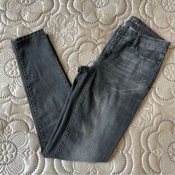 White House Black Market Black The Jegging Jeans in Gray Size 4 - Picture 3 of 9